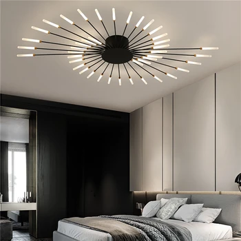 128cm LED Stropné Svietidlo Moderného Nordic Štýl Led Stropné svietidlo pre Obývacia Izba, Spálňa Minimalistický 42W Vnútorné Osvetlenie Zariadenie