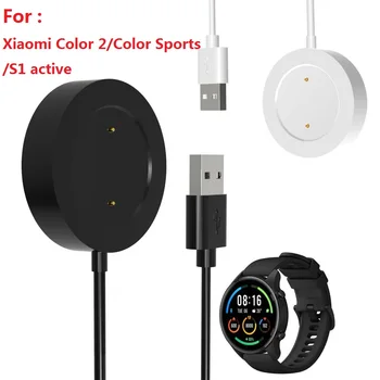 1M USB Nabíjací Kábel Pre Xiao Mi Watch Color Športové Dock Magnetické Nabíjací Adaptér Stojan Pre Xiao Sledovať S1 aktívny/Farba 2