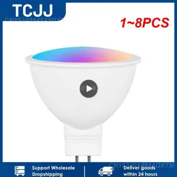 1~8PCS Zigbee WIFI Smart Stmievateľné Žiarovka GU10 MR16 RGB C+W LED Svetlo Podporu Alexa Asistent, Ovládanie Hlasom
