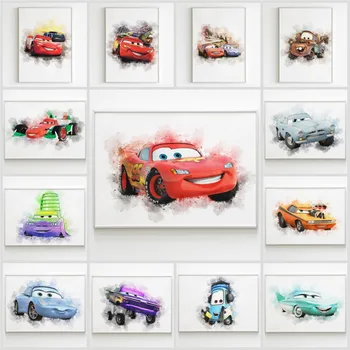 5D DIY Disney Diamond Maľovanie Cartoon Cars Blesk McQueen Diamond Výšivky Cross Stitch Auta Maľovanie Stereo Domova