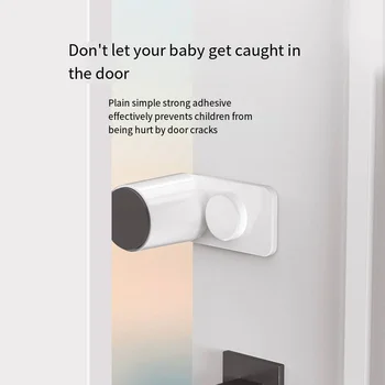 Bezpečnosť detí anti-štipka strane dverí karty Otočný bezpečnostné dvere stop dvere zátka ochrany klip zamknúť dvere bezpečnostný spínač