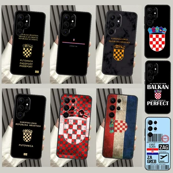 Chorvátska vlajka Umenie Pre Samsung Galaxy S20 FE S21 FE S22 S23 Ultra S8 S9 S10 Plus Poznámka 20 Ultra Telefón Prípade