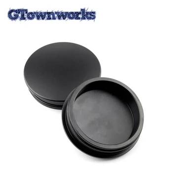 GTownworks 1pc 75mm(2.95 v) 68mm(2.68 v) Hubcaps Koleso Automobilu Centrum Spp Pneumatiky Ráfiky Black Metal Materiál Auto Interiérové Doplnky