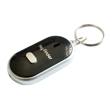 Horúce Anti-Stratil Smart Key Finder Nájsť Locator Keychain Whistle Pípnutie Ovládanie LED Baterkou Prenosné Auto Key Finder