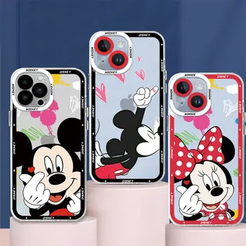 Jasné, Silikónové Krytie Mickey Mouse, Minnie Donald puzdro pre Samsung Galaxy Note 20 Ultra 10 Plus S21 S22 Plus S23 Ultra S10 S20FE