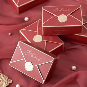 Jednoduché Kreatívne Darčeková Krabička Balenie Obálky Tvar Svadobný Dar Candy Box Láskavosti Narodeninovej Party Vianočné Jelwery Dekorácie