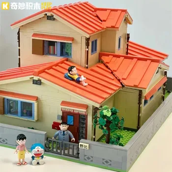 Keeppley Doraemon Stavebné Bloky Nobita Nobi Domov Model Kawaii Japonskej Animácie, detské Hračky Chlapci Dievčatá Narodeninám