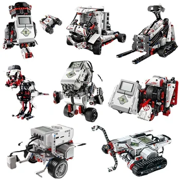 Kompatibilné S EV3 45544 45560 Časti Školy Učebné Pomôcky Robot Stavebné Bloky Vzdelávania Core Set Časti DIY Poškriabaniu Tehla Hračky