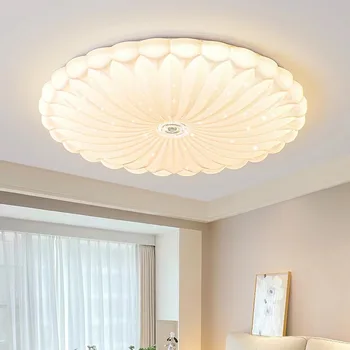 Krém štýl spálňa lampa slnečnice stropné svietidlo moderného led svetlá obývacia izba dekor svietidlá spálňa stropné svetlá