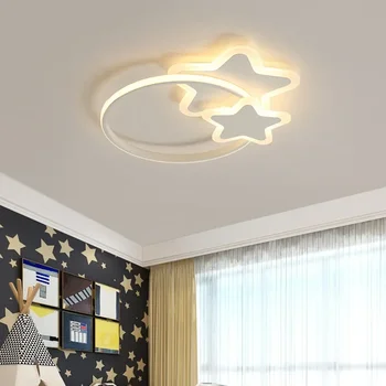 Moderné LED Stropné Svietidlo Pre Obývacia Jedáleň Deti Spálňa Star Tvar Luster Krytý Domova Osvetlenie Zariadenie Lesk