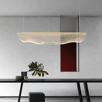 Nordic Prívesok Lampy, Akryl nové ozna Moderné LED Dom Osvetlenie Jedáleň Lampy Bar Dlhý Stôl Reštaurácia Svetlo