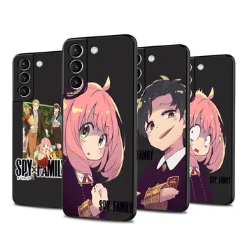 Nové Anime Spy X Rodiny Anya Čierne Luxusné puzdro pre Samsung Poznámku 20 5G S22 5G S10Plus S10e S20 FE 10 S23 Ultra 9 S21 Telefón Fundas