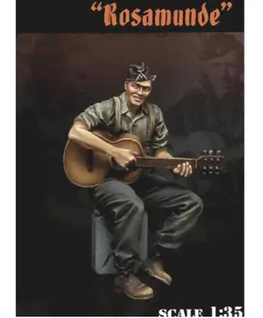 Nové Nezmontované 1/35 Vojny vo Vietname lete vojak s Gitarou Živice Auta HOBBY Hračky Nevyfarbené živice model