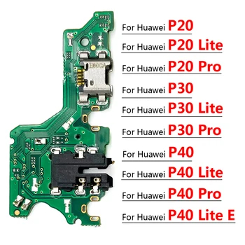 Nový Nabíjací Dock Port USB Konektor pre Nabíjačku Konektor Rada Flex Pre Huawei P9 P10 P20 P30 P40 Lite E Pro Plus
