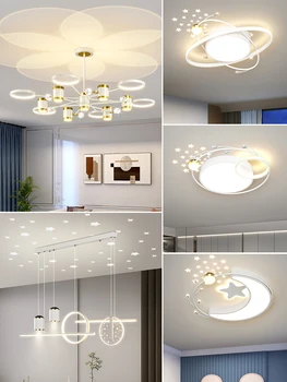 Obývacia Izba Luster 2023 Nový Moderný Jednoduché a Ľahké Luxusné Projekčnej Lampy výtvarné Umenie Lampy Celý Dom, v Kombinácii