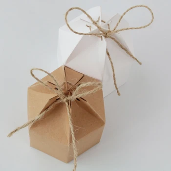 S Lanom Svietidla Valentine ' s Christmas Kraft Papier Domov Darčekové Krabice Svadobné Prospech Strany Dodávky Candy Box
