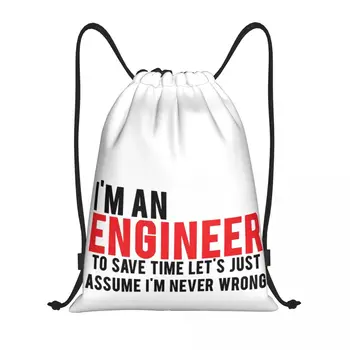 Verte Mi, že Im Inžinier 5 Novinkou Šnúrkou Tašky tašky Šnúrkou Batoh Športové aktivity Batoh Geek