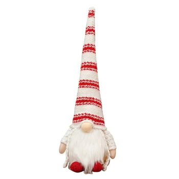 Vianočné LED Svetlo Prekladané Spp Anonymný Bábiku Malá Figúrka Ornament Dekorácie Lesk Gnome Ručne vyrábané Bábiky Vianoce B